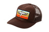 Fairdale Swan Trucker Hat (Brown w/ Sunrise Patch)