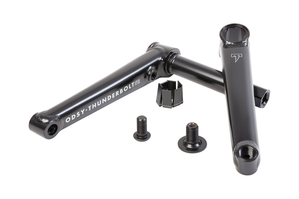 Thunderbolt Cranks (Rustproof Black) | Odyssey BMX