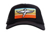 Fairdale Swan Trucker Hat (Black w/ Sunrise Patch)