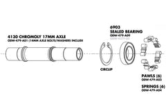 Odyssey Hexagram Cassette Hub Parts