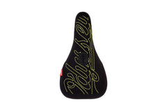 Odyssey Big Stitch Slim Seat (Black Denim w/ Fluorescent Yellow Embroidery)