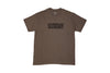 Sunday Bevel Tee (Brown with Black Pigment-Dyed Ink)