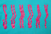 Sunday High Wave Long Sleeve (Teal w/ Hot Pink Ink)
