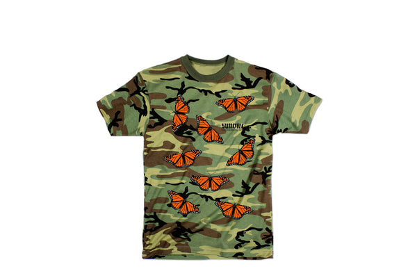 Sunday x Burn Slow Migration Logo S/S (Woodland Camo)