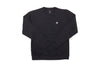 Odyssey Stitched Monogram Crewneck (Black with White Stitch)